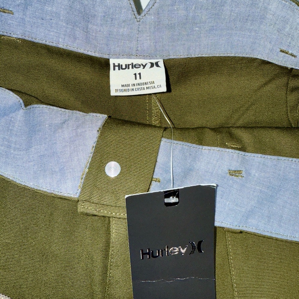Hurley Lowrider Cargo Pants Olive Green Womens Size 11 AJ3564 Wide Leg NWT - Picture 9 of 12